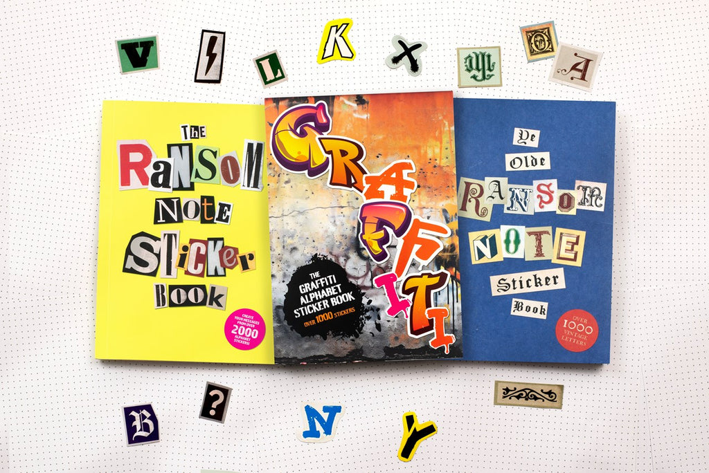 Ransom Letter Sticker Book – Vintage Alphabet for Junk Journaling & Collage