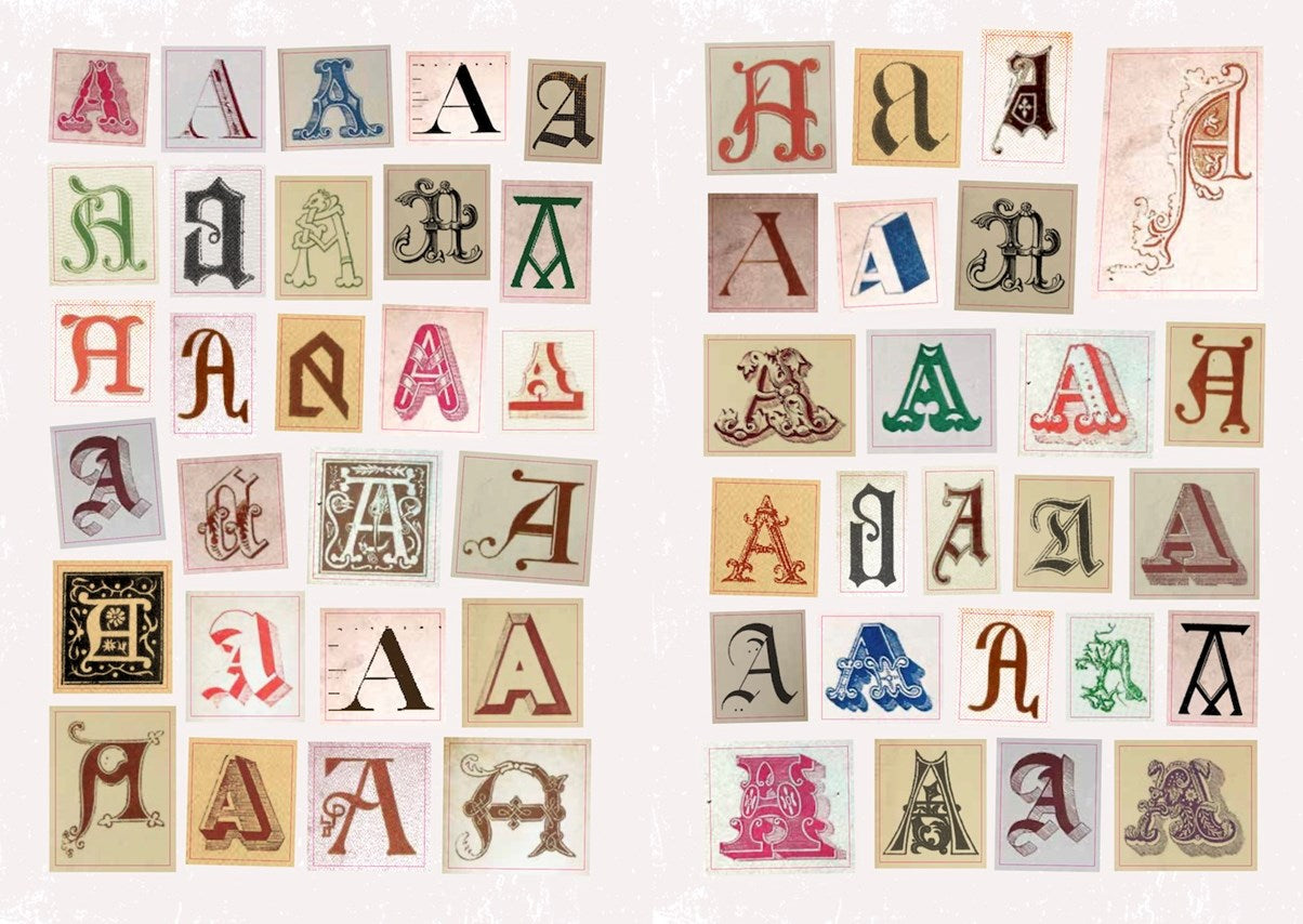 Ransom Letter Sticker Book – Vintage Alphabet for Junk Journaling & Collage