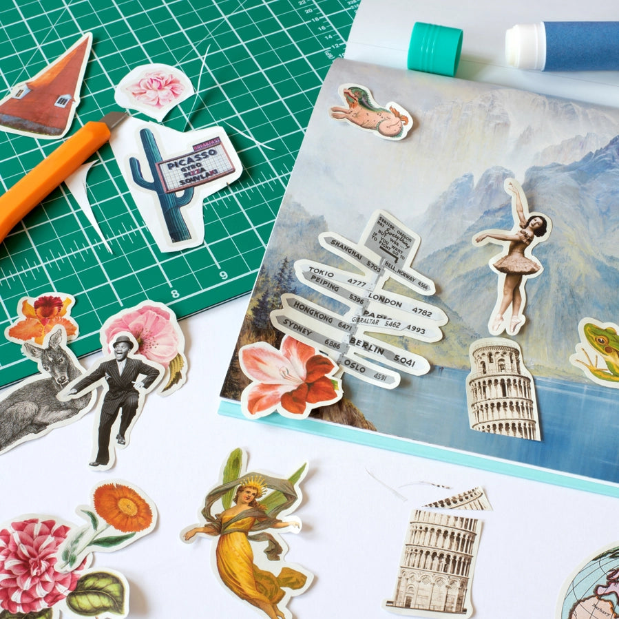 Wonderland Collage Image Pack – Aesthetic Cutouts for Junk Journaling & Creative Pages