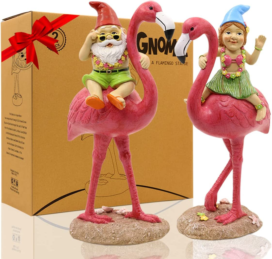Flamingo Gnome // Set of 2